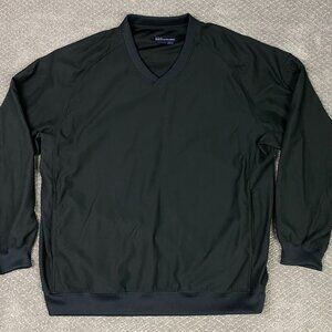 5.11 Tactical Station Windbreaker Pullover Men's Large Black V Neck 72304